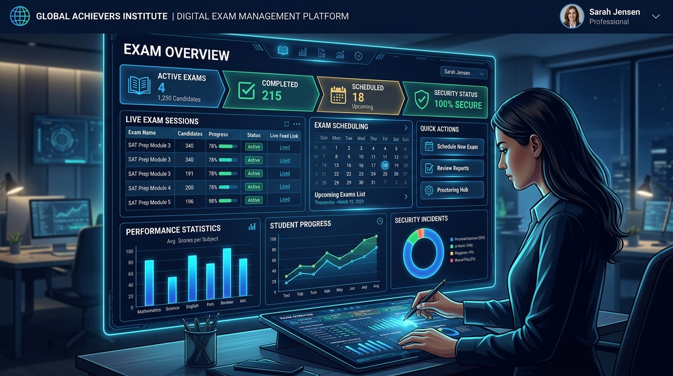 Coaching institute dashboard overview